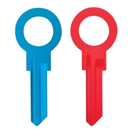 Hillman Hillman 5934146 Zero Gravity House & Padlock Blank Double Sided Universal Key - Pack of 6 5934146